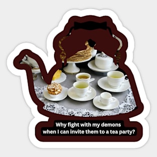 Demon Tea Party Sticker